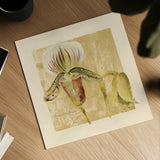 Exotic Floral II Crop by Cheri Blum. Shown as a detailed flat fine art print, highlighting archival giclee quality. Available as an archival giclee rolled canvas, fine art paper, or poster print. SKU 88530a.
