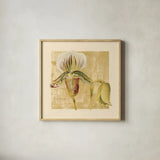 Exotic Floral II Crop by Cheri Blum. Shown in a natural wood glass frame for a timeless modern aesthetic. Available as an archival giclee rolled canvas, fine art paper, or poster print. SKU 88530a.
