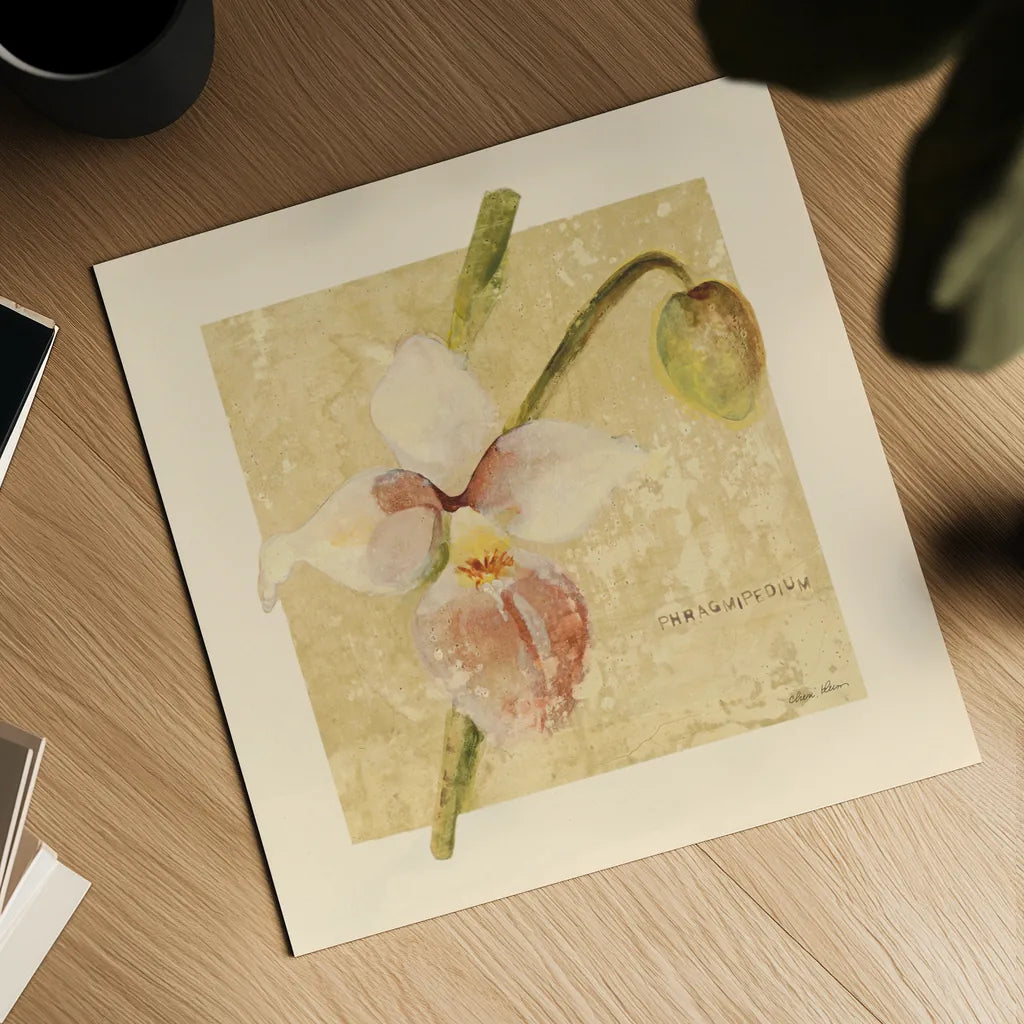 Exotic Floral IV Crop by Cheri Blum. Shown as a detailed flat fine art print, highlighting archival giclee quality. Available as an archival giclee rolled canvas, fine art paper, or poster print. SKU 88532a.