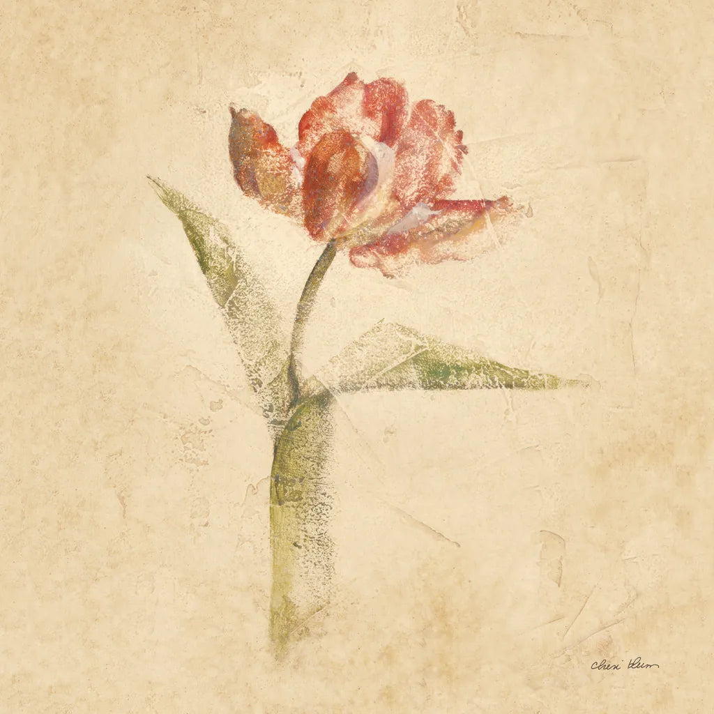 Flaming Parrot Tulip by Cheri Blum. SKU 7350a. Archival Giclee Fine art print for wall decor.