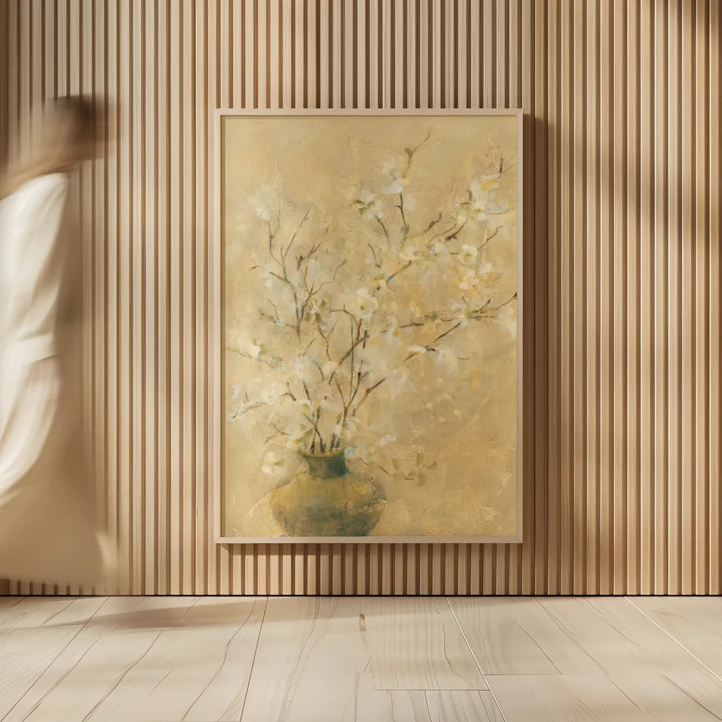 Flowering Dogwood by Cheri Blum. shown as over sized large wall art. Available as an archival giclee rolled canvas, fine art paper, or poster print. SKU 6949h.