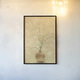 Flowering Plum by Cheri Blum. shown as a paper print in a black flame. Available as a archival giclee rolled canvas, fine art paper, or poster print. SKU 6952h.
