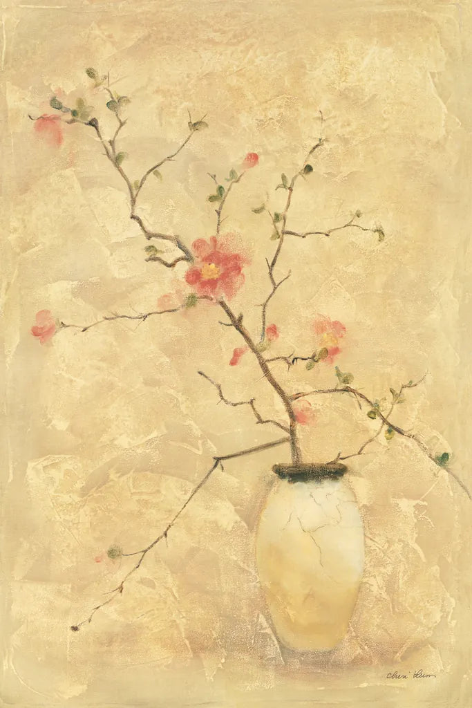 Flowering Quince by Cheri Blum. SKU 6950h. Archival Giclee Fine art print for wall decor.