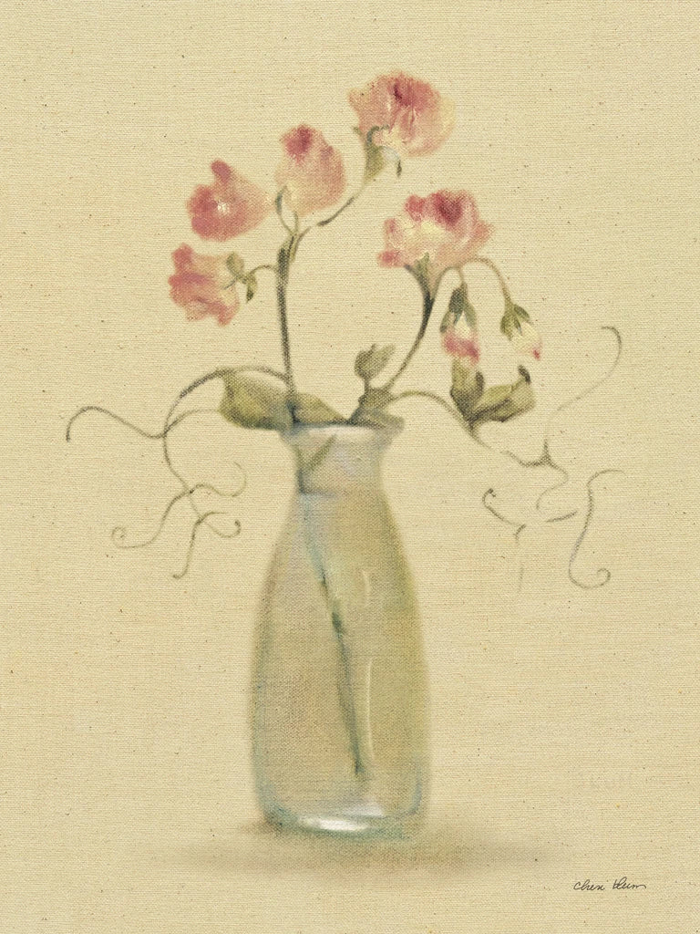 Freesia in a Glass Vase by Cheri Blum