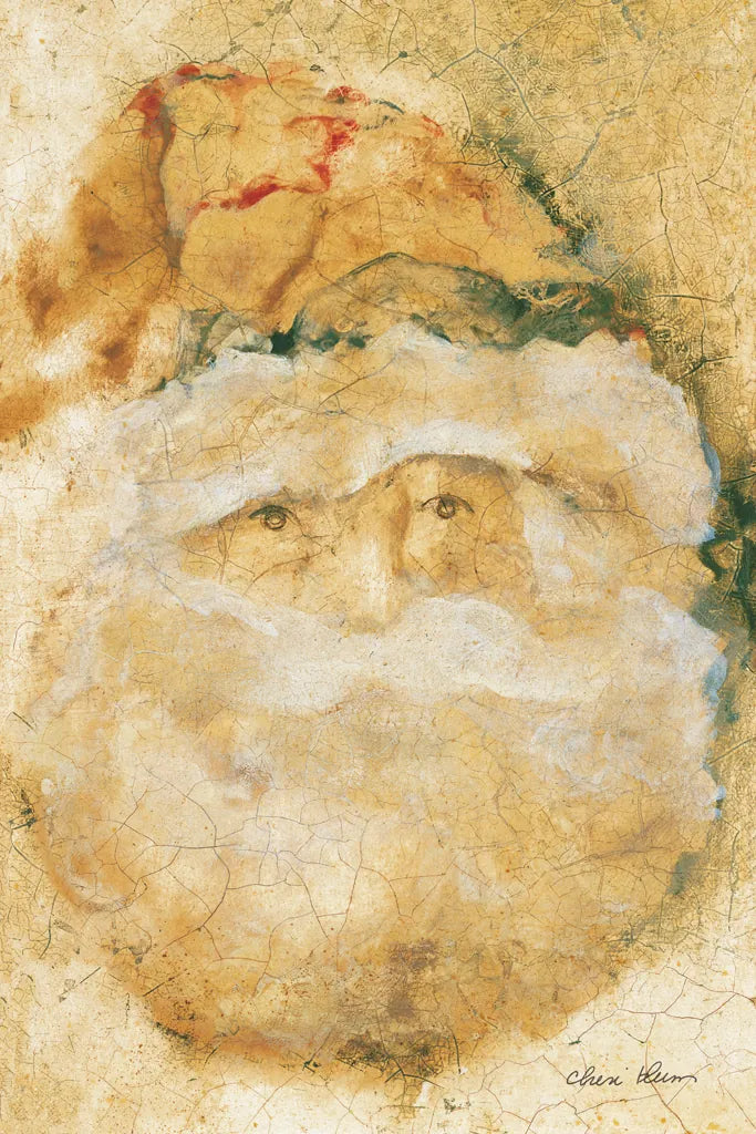 Fresco Santa by Cheri Blum. SKU 90508h. Archival Giclee Fine art print for wall decor.