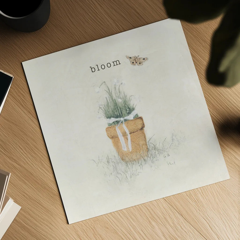 Garden Flowers by Cheri Blum. Shown as a detailed flat fine art print, highlighting archival giclee quality. Available as an archival giclee rolled canvas, fine art paper, or poster print. SKU 71500a.