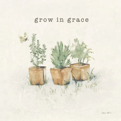 Garden Plants Grace by Cheri Blum. SKU 91499a. Archival Giclee Fine art print for wall decor.