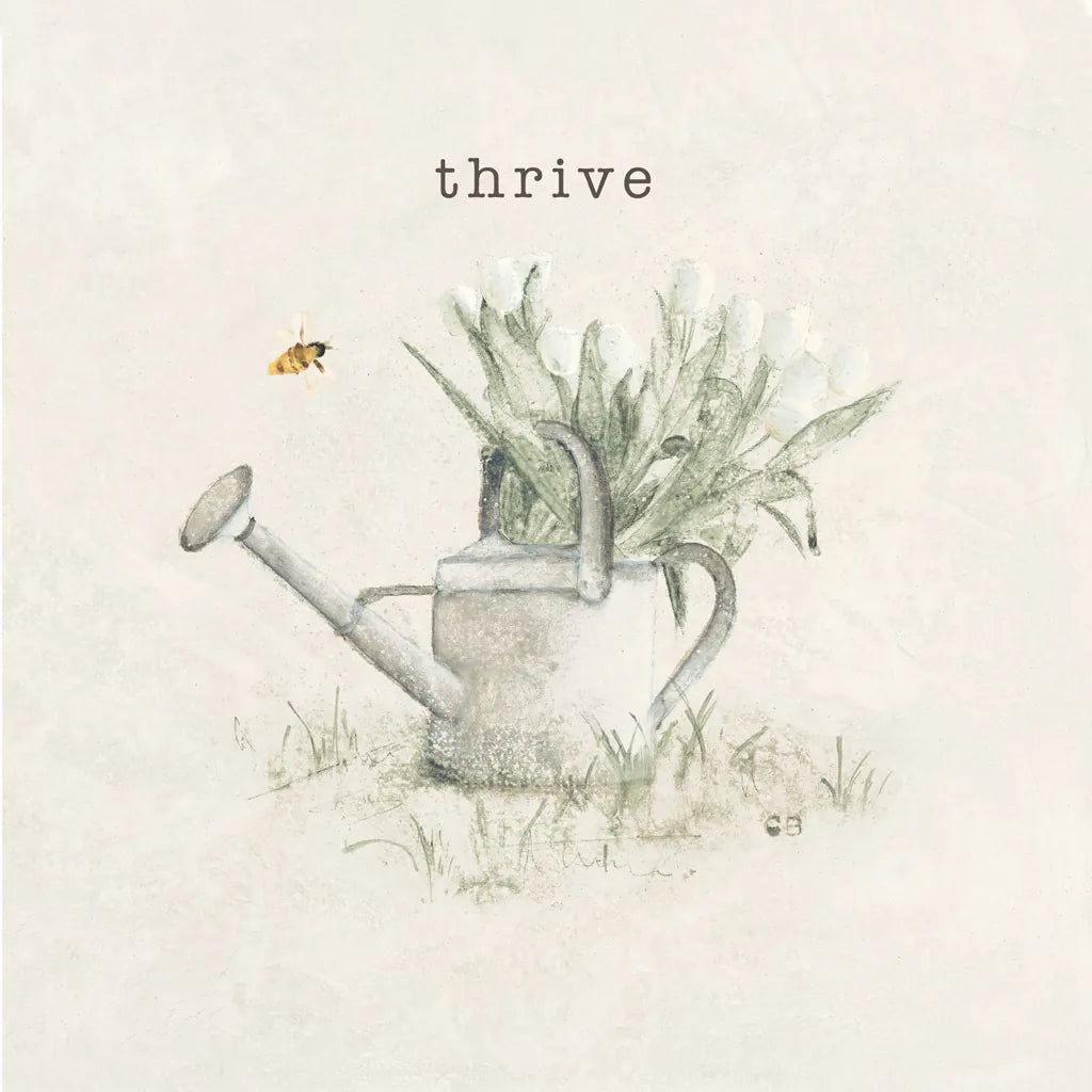 Garden Watering Can by Cheri Blum. SKU 71382a. Archival Giclee Fine art print for wall decor.