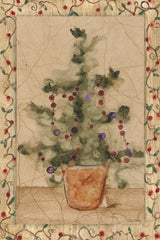 Garland Topiary by Cheri Blum. SKU 7049h. Archival Giclee Fine art print for wall decor.