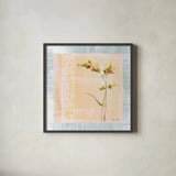 Graceful Orchids II by Cheri Blum. Shown in a sleek black glass frame for a contemporary gallery look. Available as an archival giclee rolled canvas, fine art paper, or poster print. SKU 7481a.