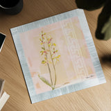 Graceful Orchids III by Cheri Blum. Shown as a detailed flat fine art print, highlighting archival giclee quality. Available as an archival giclee rolled canvas, fine art paper, or poster print. SKU 7482a.