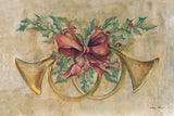 Holiday French Horns by Cheri Blum. SKU 90777i. Archival Giclee Fine art print for wall decor.