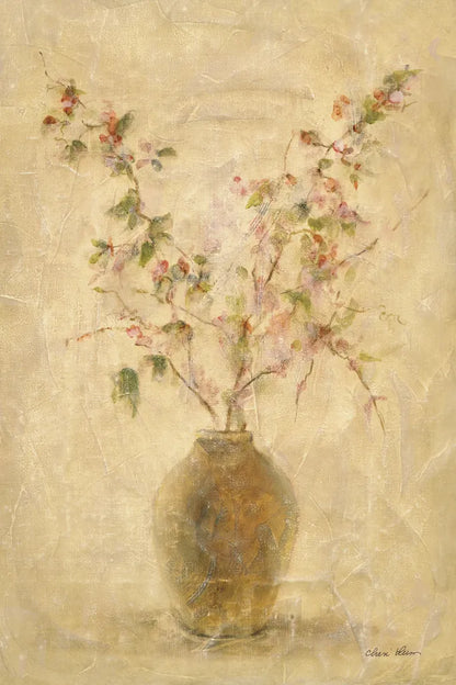 Ikebana Pink Blossoms by Cheri Blum. SKU 6943h. Archival Giclee Fine art print for wall decor.