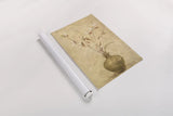 Ikebana White Blossoms by Cheri Blum. shown as a rolled paper print. Available as archival giclee rolled canvas, fine art paper, or poster print. SKU 6945h.