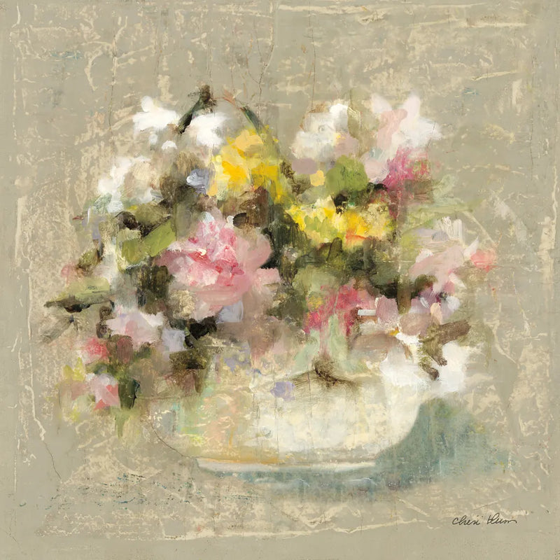 Mini Summer Garden Bouquet I by Cheri Blum. SKU 7523a. Archival Giclee Fine art print for wall decor.