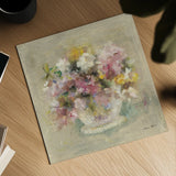 Mini Summer Garden Bouquet II by Cheri Blum. Shown as a detailed flat fine art print, highlighting archival giclee quality. Available as an archival giclee rolled canvas, fine art paper, or poster print. SKU 7524a.