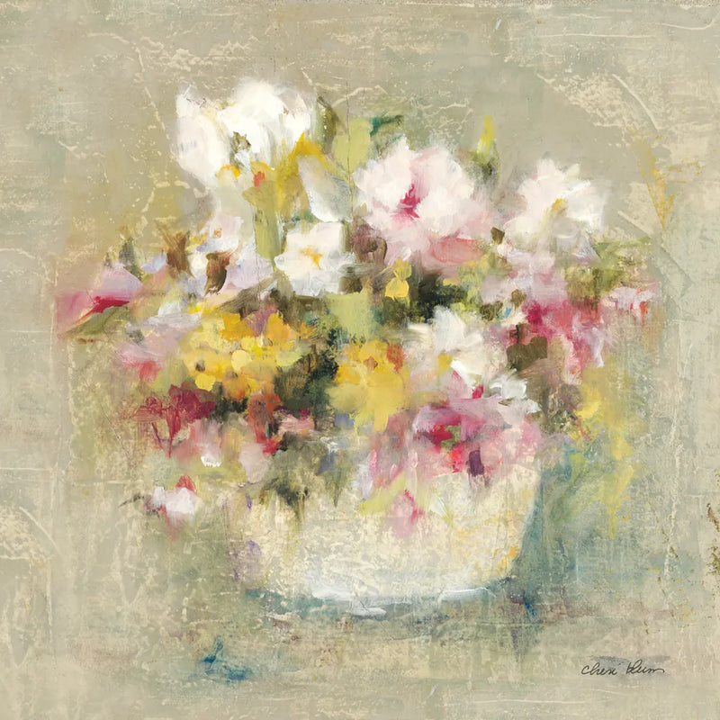 Mini Summer Garden Bouquet IV by Cheri Blum. SKU 90762a. Archival Giclee Fine art print for wall decor.