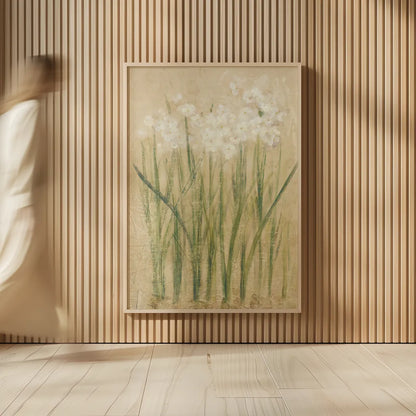 Narcissus by Cheri Blum. shown as over sized large wall art. Available as an archival giclee rolled canvas, fine art paper, or poster print. SKU 6800h.