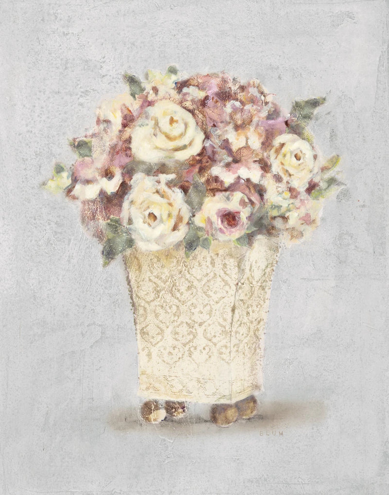 Parlor Roses I Sage by Cheri Blum