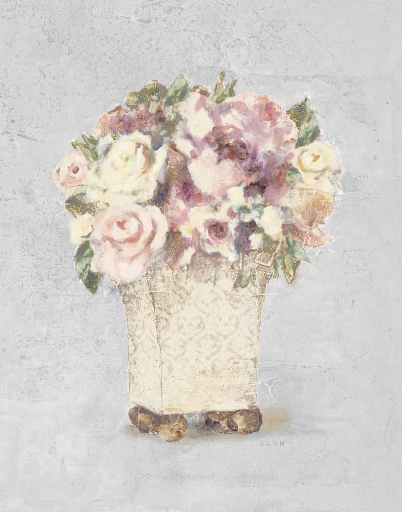 Parlor Roses II Sage by Cheri Blum