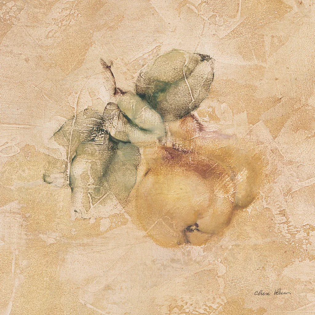 Pears Square by Cheri Blum. SKU 7023a. Archival Giclee Fine art print for wall decor.