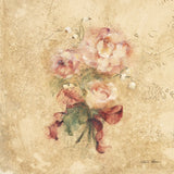 Peony with Red Ribbon by Cheri Blum. SKU 7393a. Archival Giclee Fine art print for wall decor.