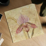 Petite Orchid III by Cheri Blum. Shown as a detailed flat fine art print, highlighting archival giclee quality. Available as an archival giclee rolled canvas, fine art paper, or poster print. SKU 7188a.