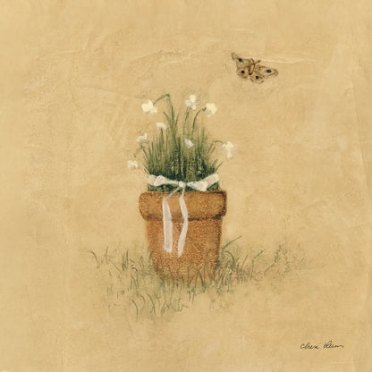 Potted Flowers by Cheri Blum. SKU 89469a. Archival Giclee Fine art print for wall decor.