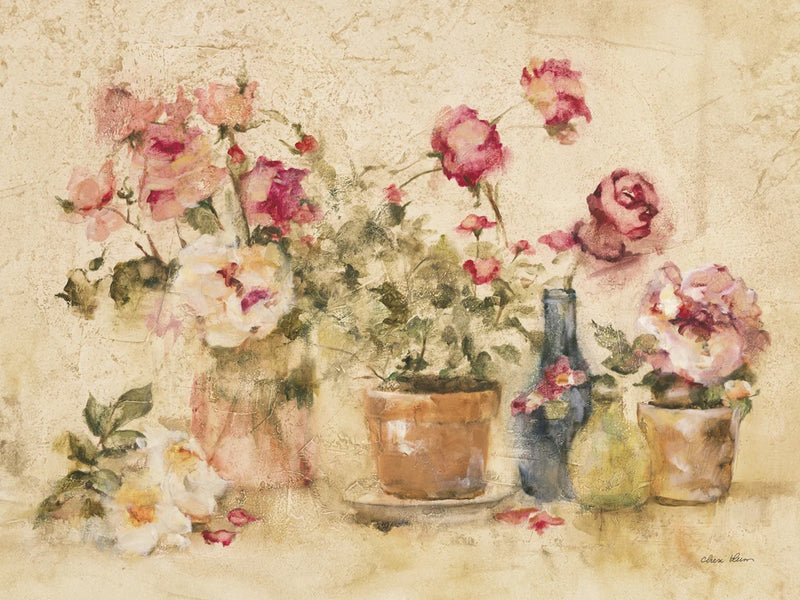 Potted Roses I by Cheri Blum