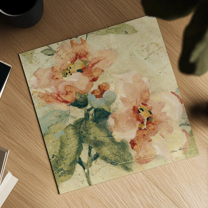 Provence Rose Crop I by Cheri Blum. Shown as a detailed flat fine art print, highlighting archival giclee quality. Available as an archival giclee rolled canvas, fine art paper, or poster print. SKU 90753a.