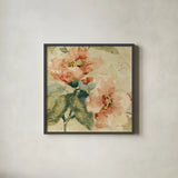 Provence Rose Crop I by Cheri Blum. Shown in a sleek black glass frame for a contemporary gallery look. Available as an archival giclee rolled canvas, fine art paper, or poster print. SKU 90753a.