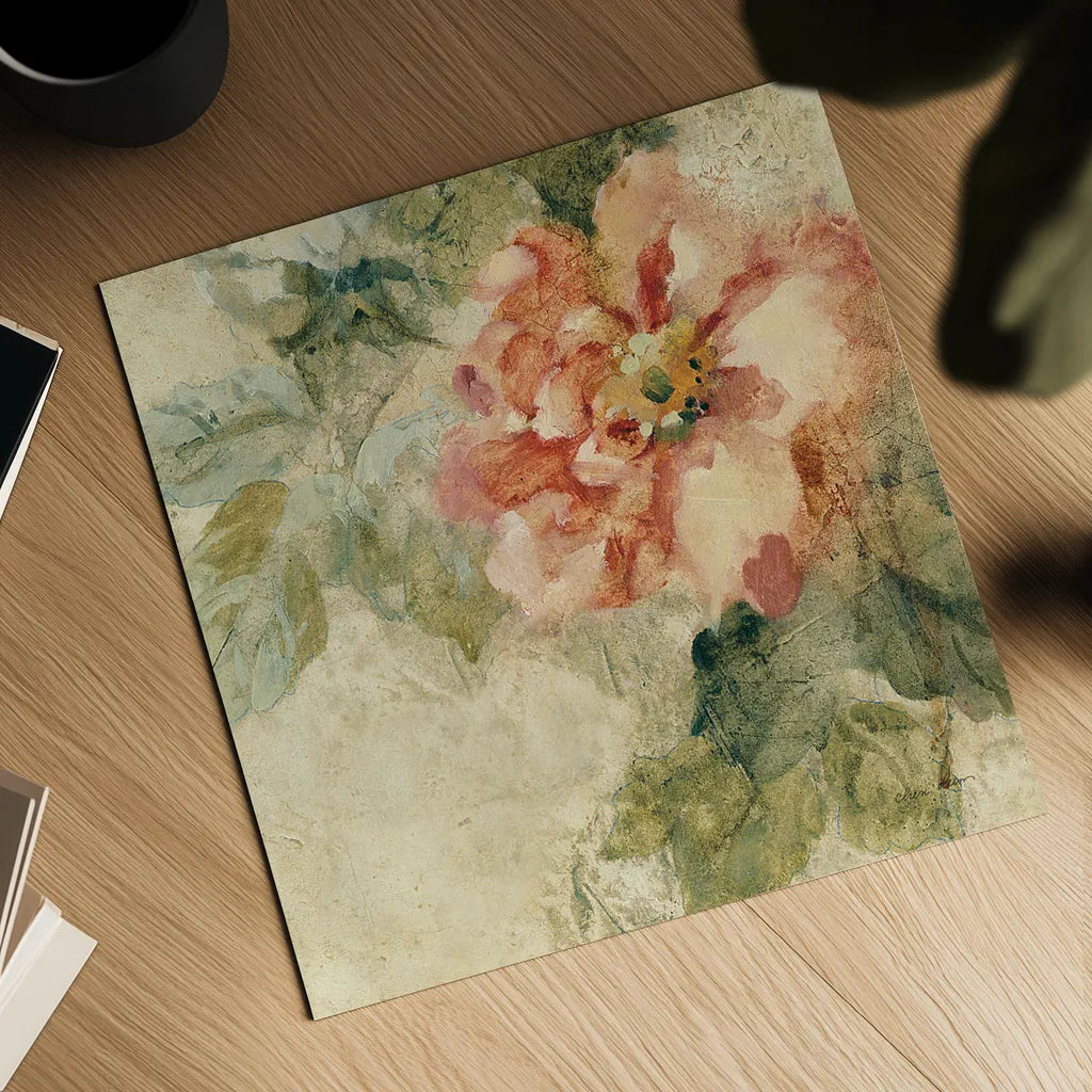 Provence Rose Crop II by Cheri Blum. Shown as a detailed flat fine art print, highlighting archival giclee quality. Available as an archival giclee rolled canvas, fine art paper, or poster print. SKU 90754a.