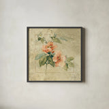 Provence Rose I by Cheri Blum. Shown in a sleek black glass frame for a contemporary gallery look. Available as an archival giclee rolled canvas, fine art paper, or poster print. SKU 8219a.