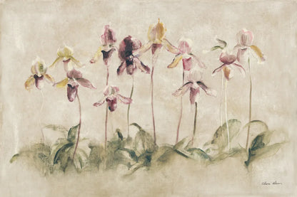 Purple Dancing Orchids by Cheri Blum. SKU 7421i. Archival Giclee Fine art print for wall decor.