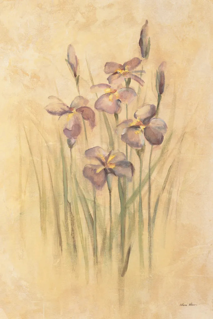 Purple Dream Irises by Cheri Blum. SKU 7045h. Archival Giclee Fine art print for wall decor.