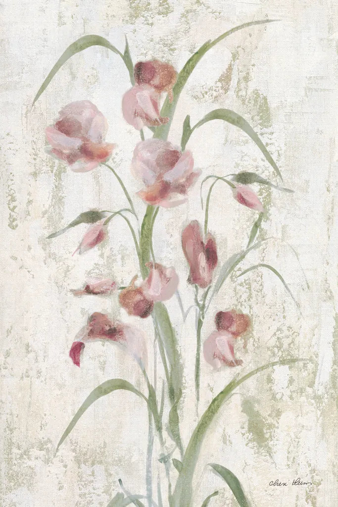 Red Field Flowers Crop by Cheri Blum. SKU 88535h. Archival Giclee Fine art print for wall decor.