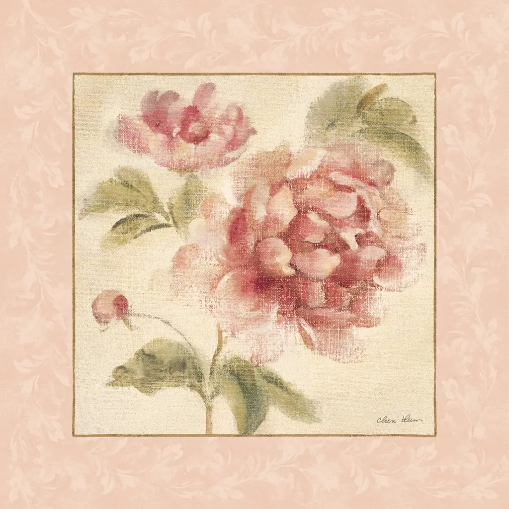 Rose Acanthus I by Cheri Blum. SKU 8111a. Archival Giclee Fine art print for wall decor.