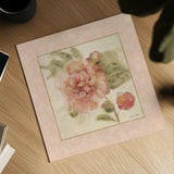 Rose Acanthus II by Cheri Blum. Shown as a detailed flat fine art print, highlighting archival giclee quality. Available as an archival giclee rolled canvas, fine art paper, or poster print. SKU 8112a.