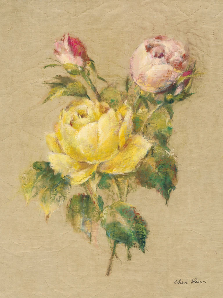 Roses on Quilt II by Cheri Blum