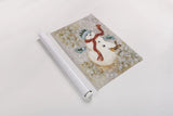 Snowman by Cheri Blum. shown as a rolled paper print. Available as archival giclee rolled canvas, fine art paper, or poster print. SKU 90780h.