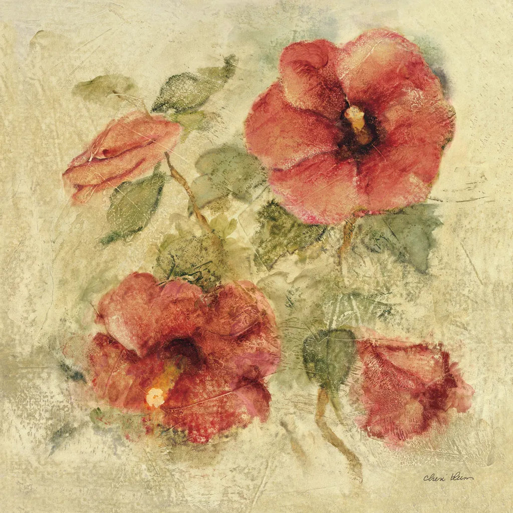 Soft Hibiscus I by Cheri Blum. SKU 7540a. Archival Giclee Fine art print for wall decor.