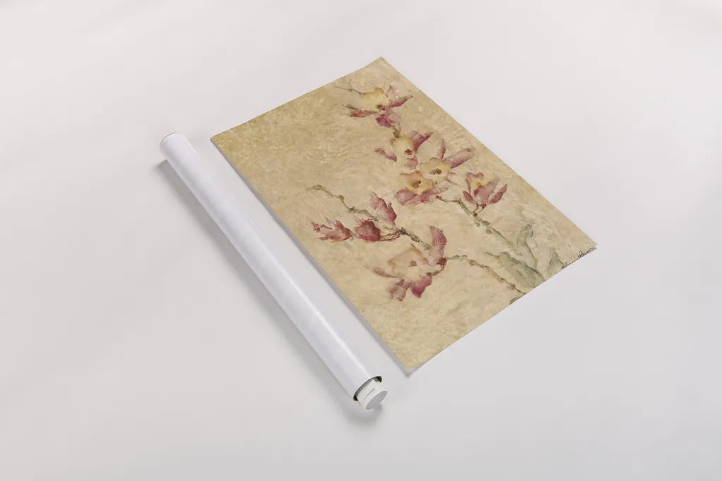 Southern Floral I by Cheri Blum. shown as a rolled paper print. Available as archival giclee rolled canvas, fine art paper, or poster print. SKU 7473h.