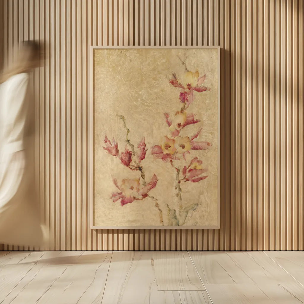 Southern Floral I by Cheri Blum. shown as over sized large wall art. Available as an archival giclee rolled canvas, fine art paper, or poster print. SKU 7473h.