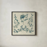 Swedish Tile I by Cheri Blum. Shown in a sleek black glass frame for a contemporary gallery look. Available as an archival giclee rolled canvas, fine art paper, or poster print. SKU 26607a.
