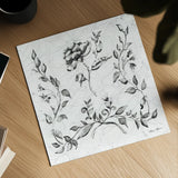 Swedish Tile I BW by Cheri Blum. Shown as a detailed flat fine art print, highlighting archival giclee quality. Available as an archival giclee rolled canvas, fine art paper, or poster print. SKU 90541a.