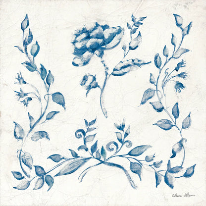 Swedish Tile I Blue by Cheri Blum. SKU 90545a. Archival Giclee Fine art print for wall decor.