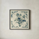 Swedish Tile II by Cheri Blum. Shown in a sleek black glass frame for a contemporary gallery look. Available as an archival giclee rolled canvas, fine art paper, or poster print. SKU 26608a.