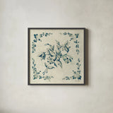 Swedish Tile III by Cheri Blum. Shown in a sleek black glass frame for a contemporary gallery look. Available as an archival giclee rolled canvas, fine art paper, or poster print. SKU 26609a.