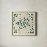 Swedish Tile III by Cheri Blum. Shown in a natural wood glass frame for a timeless modern aesthetic. Available as an archival giclee rolled canvas, fine art paper, or poster print. SKU 26609a.