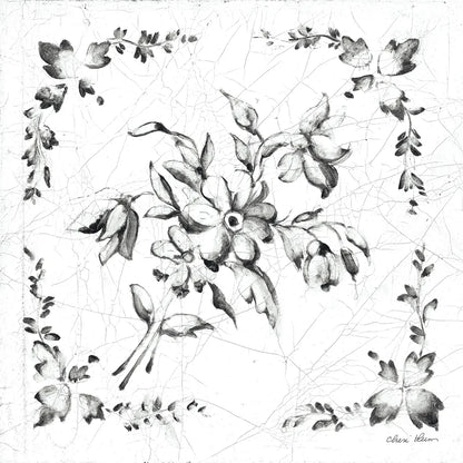 Swedish Tile III BW by Cheri Blum. SKU 90543a. Archival Giclee Fine art print for wall decor.